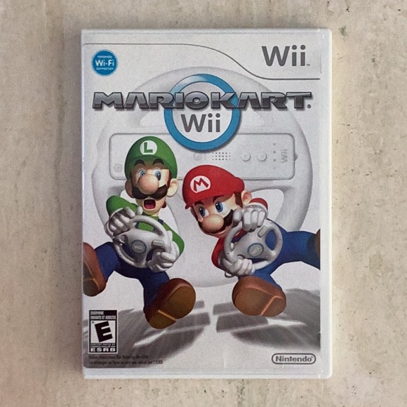 Mario Kart & Racing Wheel Nintendo Wii Game Pink Steering Wheel Drive Race - Picture 2 of 15